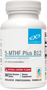 XYMOGEN®, 5-MTHF Plus B12 Cherry 30 Tablets
