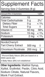Tart Cherry Gummies 60 Gummies