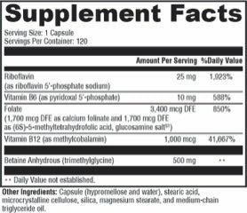 METHYL FACTORS (120 Capsules)