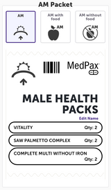 MALE HEALTH DAILY PACKS