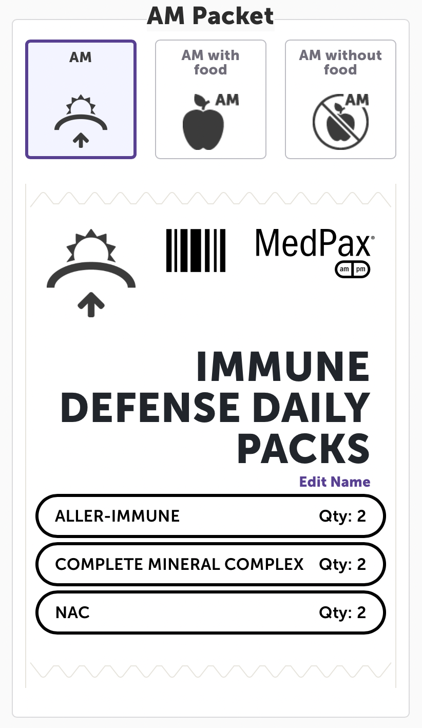 IMMUNE DEFENSE DAILY PACKS